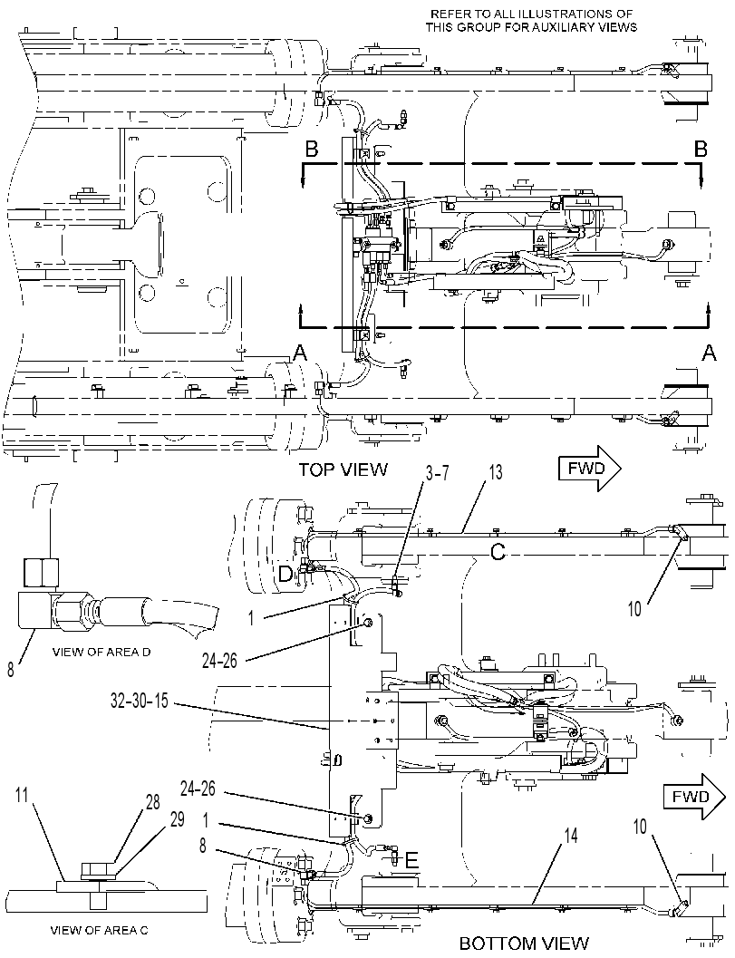 LINES GP-FRONT LUBRICATION 3463795 CAT