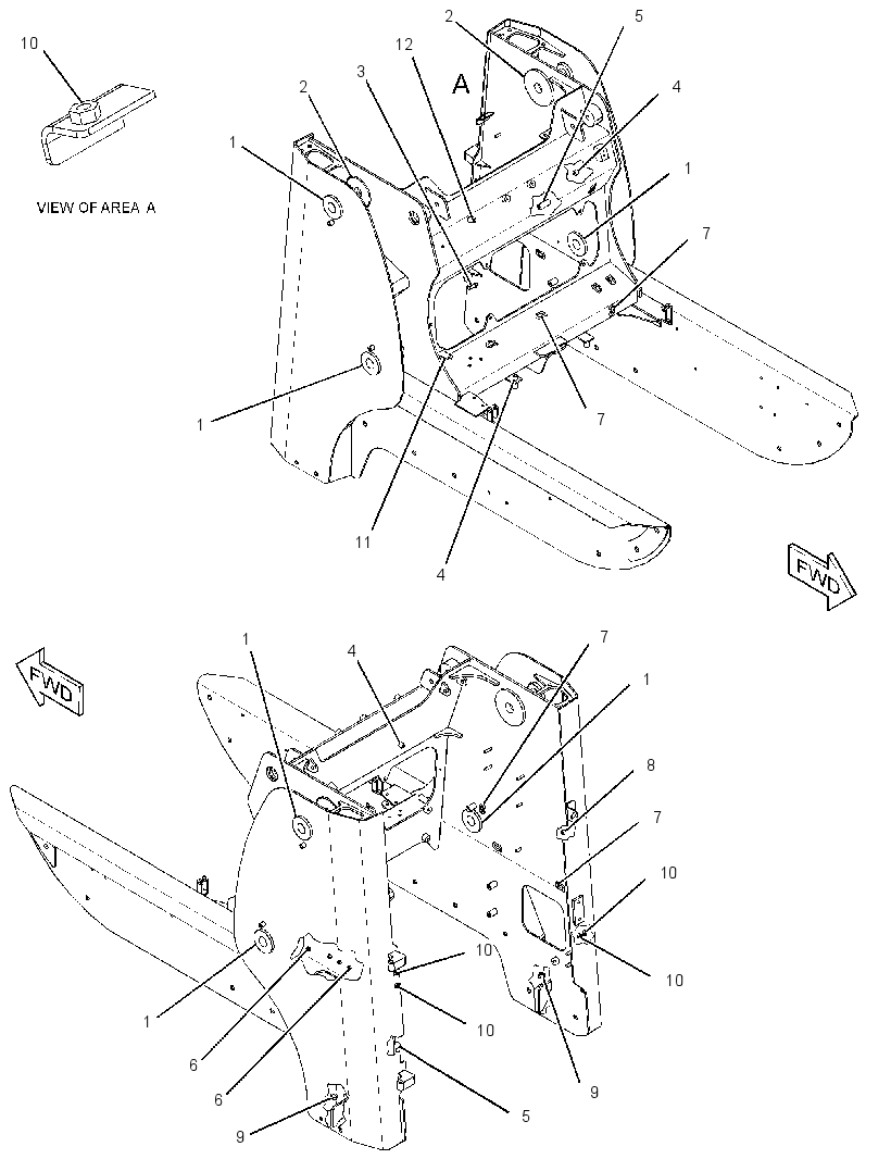 FRAME AS-UPPER 3265937 CAT