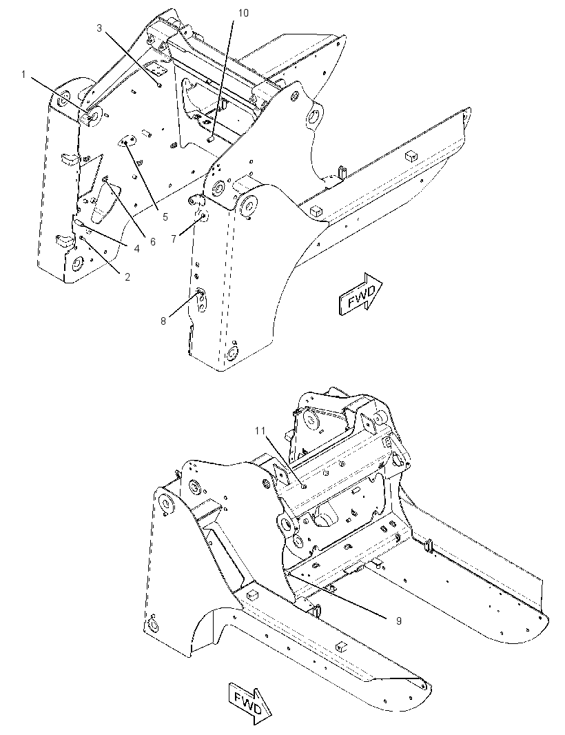 FRAME AS-UPPER 3265826 CAT