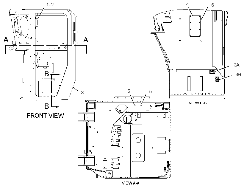 Кабина закрытая с ROPS 2453083 CAT
