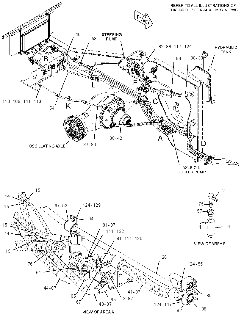 COOLER & MTG GP-AXLE OIL 3432962 CAT