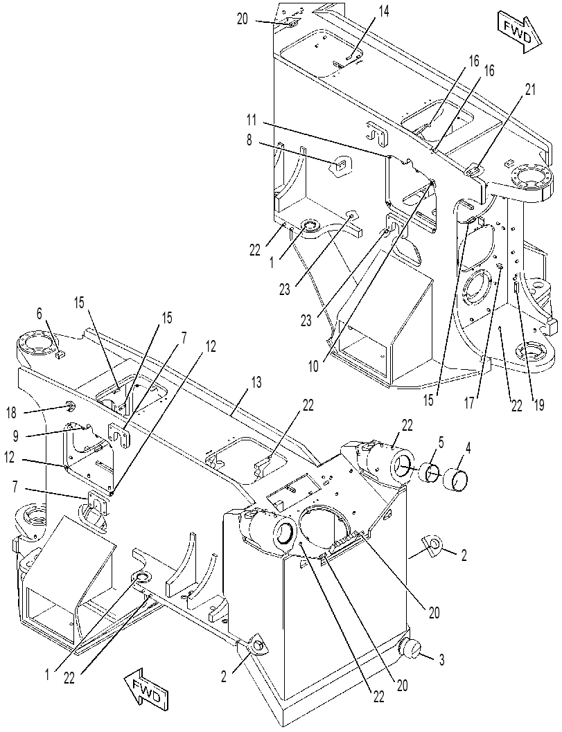 FRAME AS-FRONT 3388658 CAT