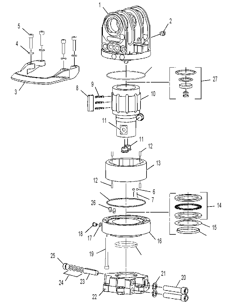 ROTATOR GP-HYDRAULIC 3713374 CAT