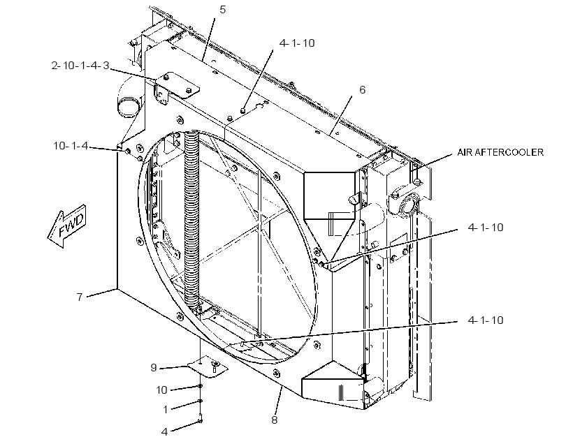 SHROUD GP-RADIATOR 2801195 CAT