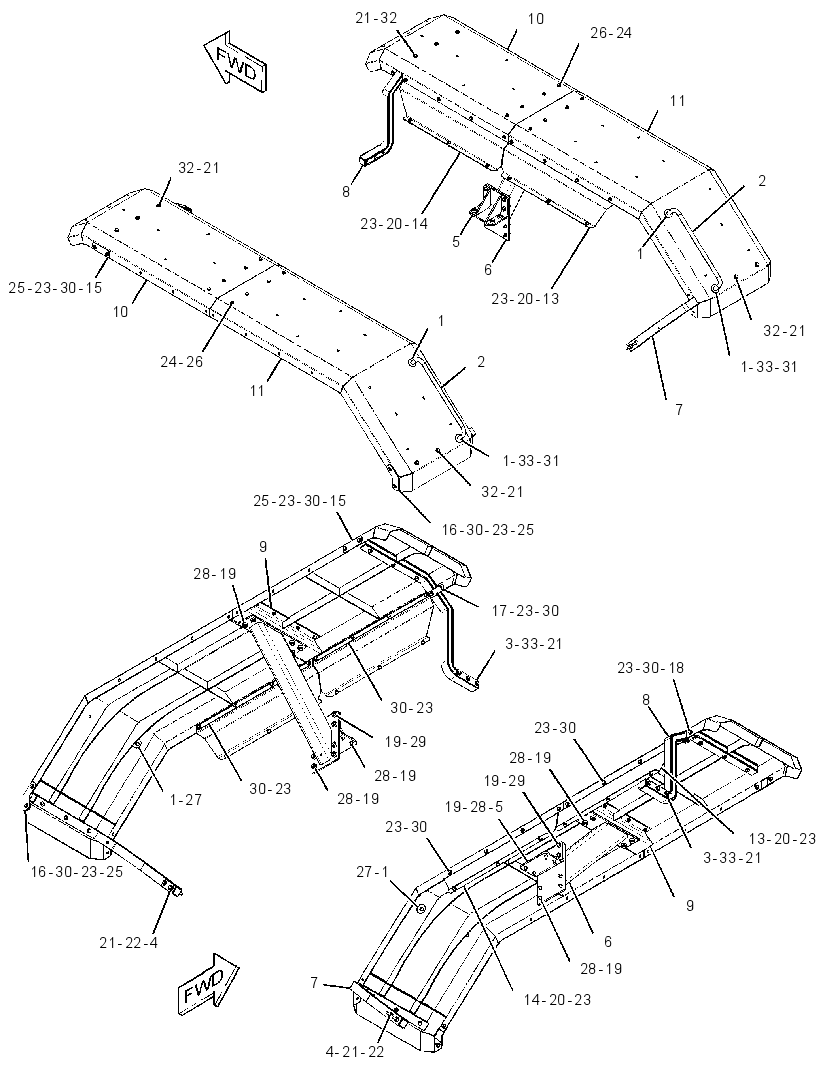 FENDER & SUPPORT GP 3285399 CAT