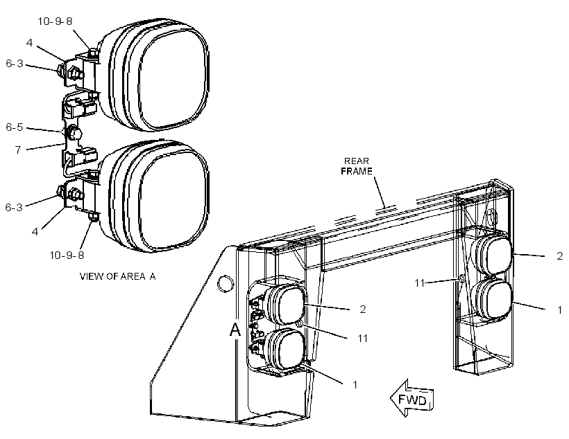 LIGHTING GP-REAR 2639231 CAT