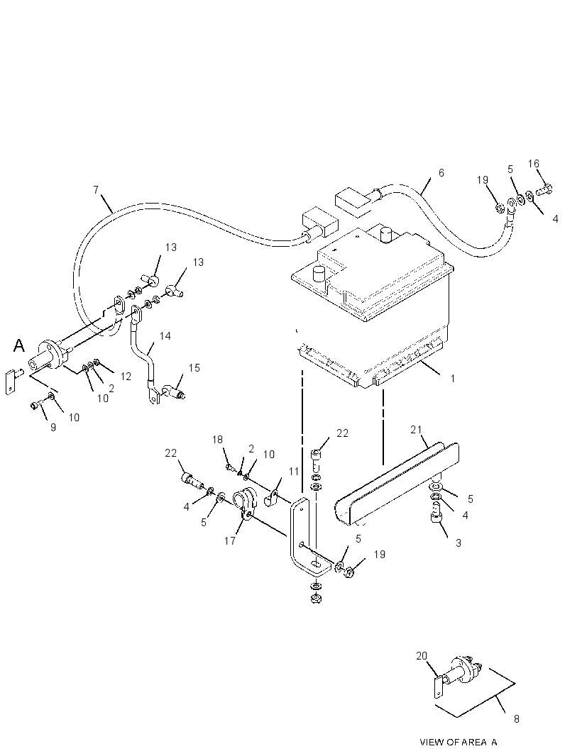 BATTERY & MOUNTING GP 3792899 CAT