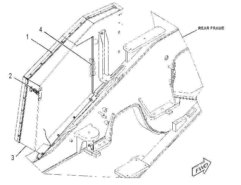 Панель боковая 3581842 CAT