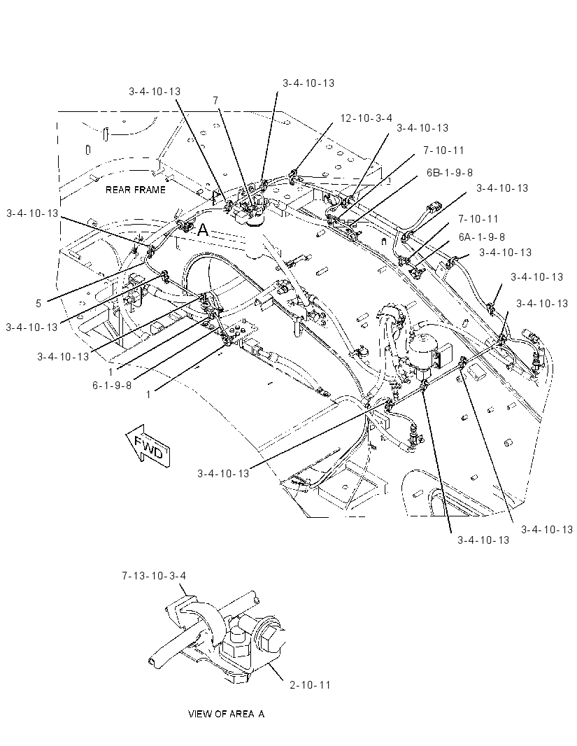 Проводка площадки 3268068 CAT