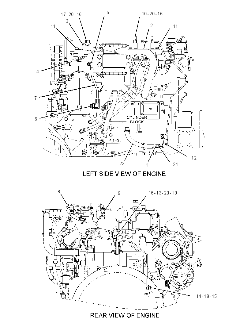 LINES GP-TURBOCHARGER 3487919 CAT