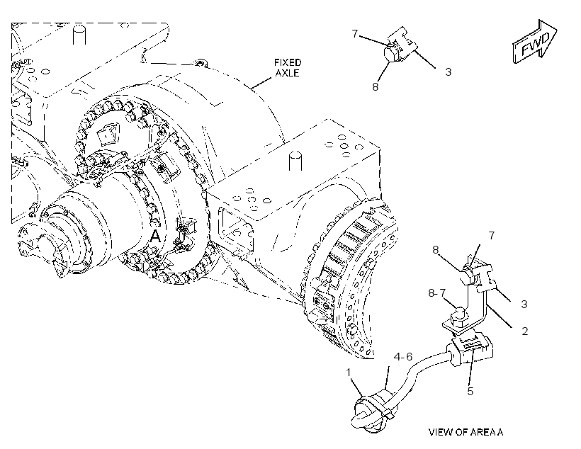 WIRING GP-AXLE TEMPERATURE 3732448 CAT