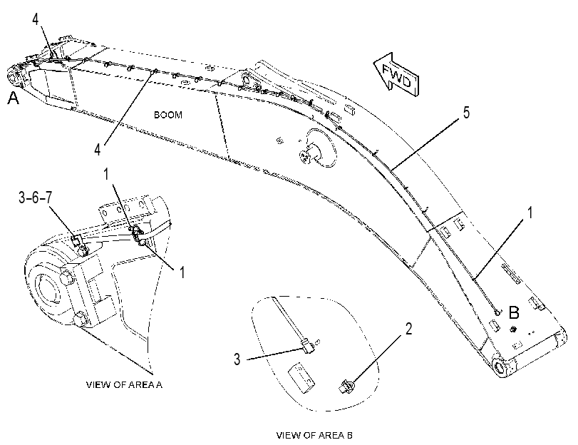 WIRING GP-BOOM 3423106 CAT