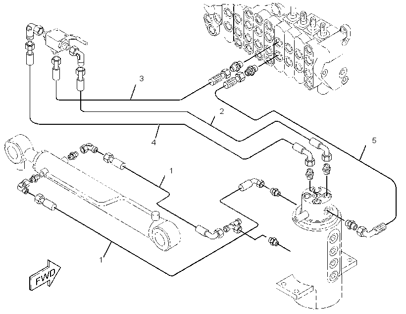 LINES GP-UNDERCARRIAGE CYL 3813112 CAT
