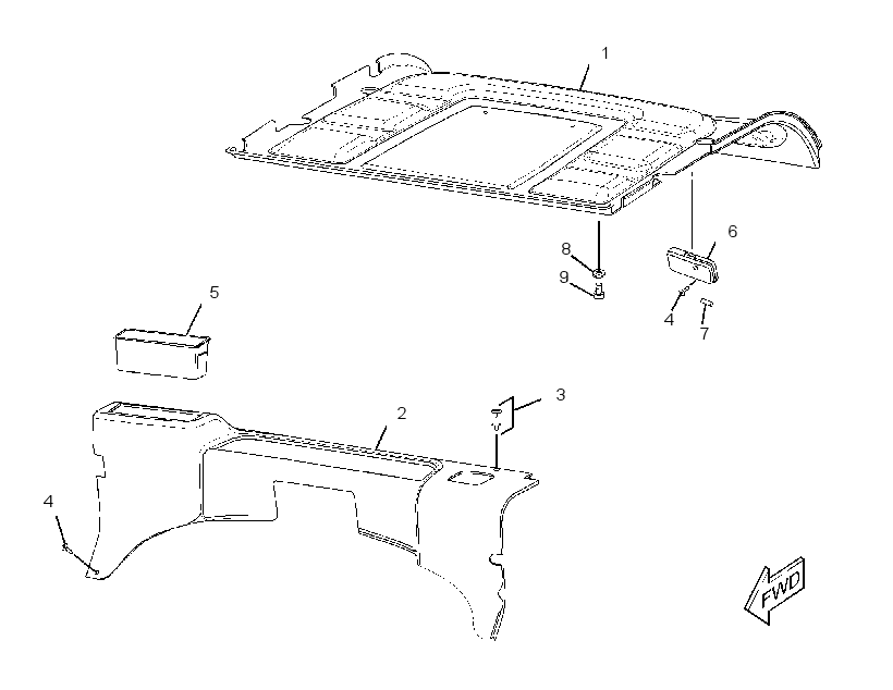 Отделка кабины 3813126 CAT