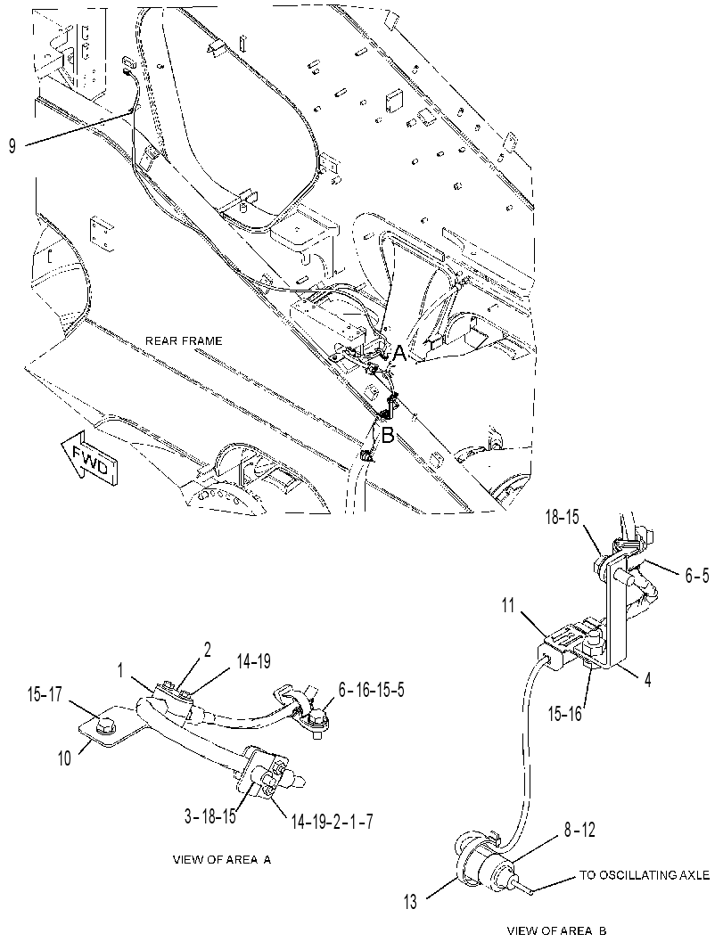 WIRING GP-AXLE TEMPERATURE 3732449 CAT