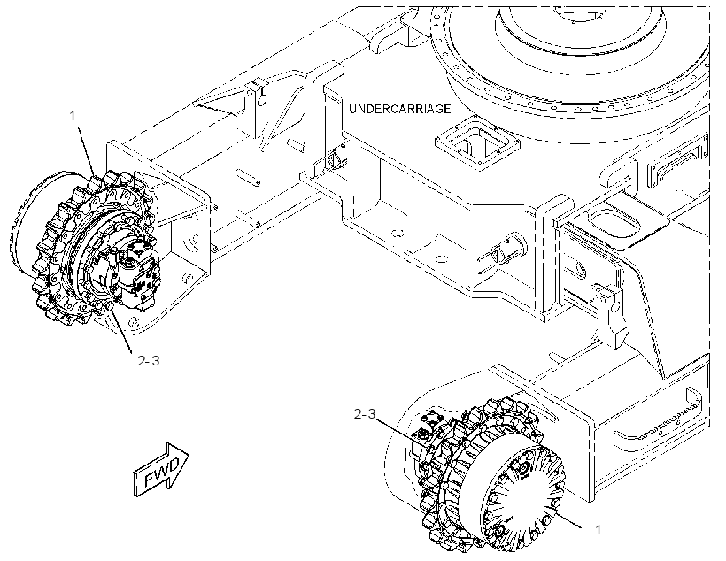 FINAL DRIVE & MOUNTING GP 3332951 CAT