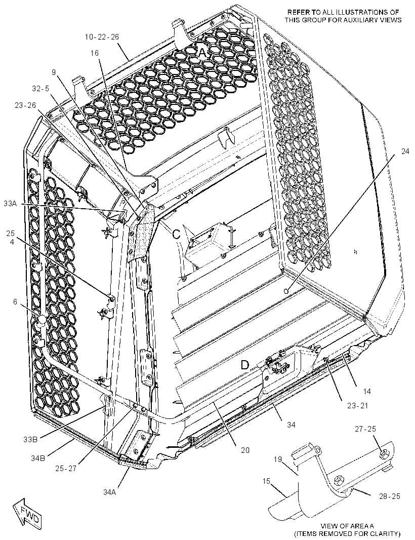 HOOD GP-REAR 3360010 CAT