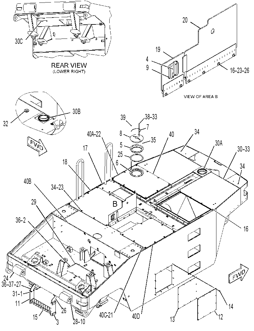 FRAME GP-MAIN 2468993 CAT