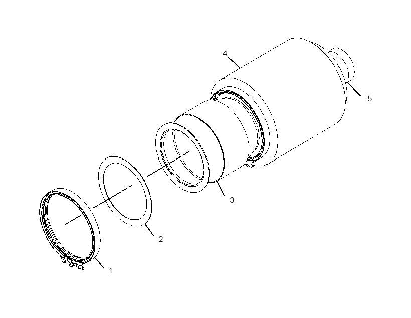MUFFLER & CONVERTER GP 2765053 CAT