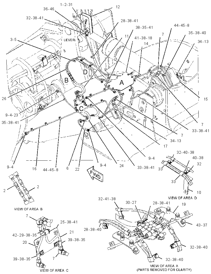 LINES GP-FRONT LUBRICATION 3469933 CAT