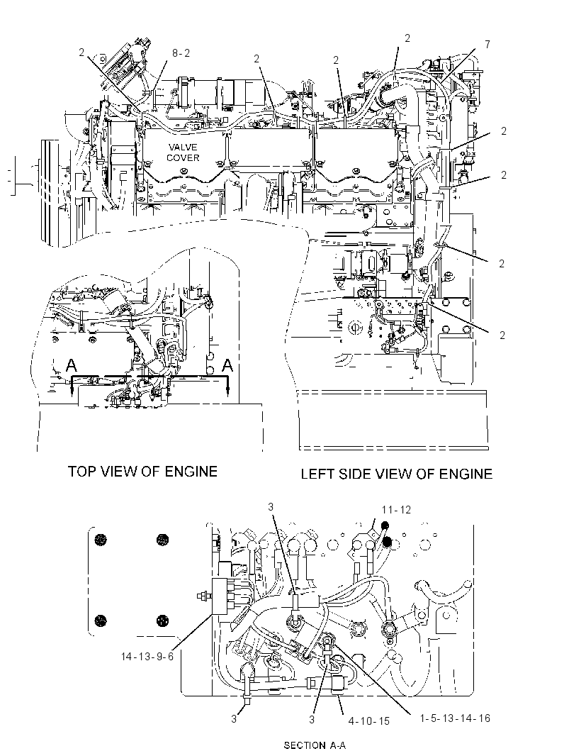 Проводка отсечки 3577380 CAT