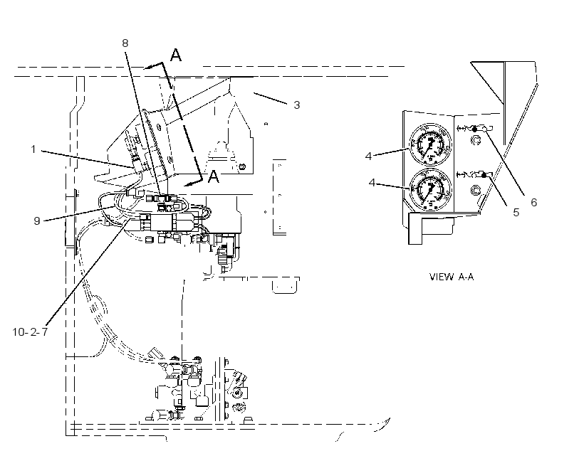 GAUGE & LINES GP-BRAKE PRESS 2834527 CAT