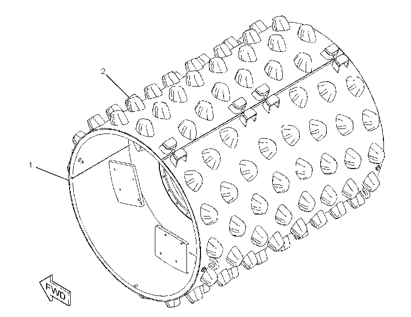 DRUM GP-COMPACTOR 3600531 CAT