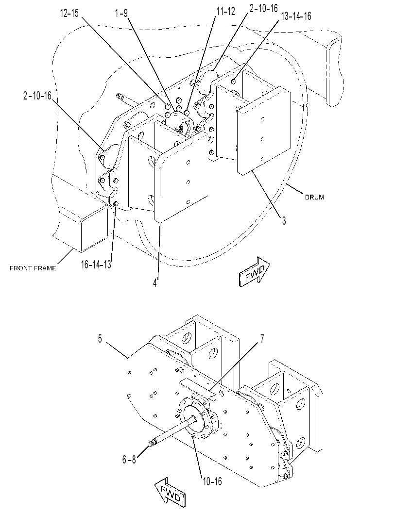 DRIVE GP-SUPPORT & VIBRATORY 3561827 CAT