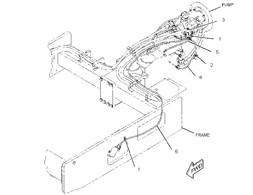 LINES GP-BRAKE & SHIFT 3553522 CAT