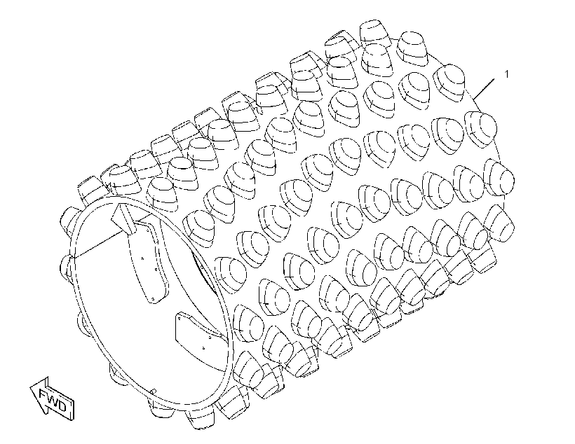 DRUM GP-COMPACTOR 3618024 CAT