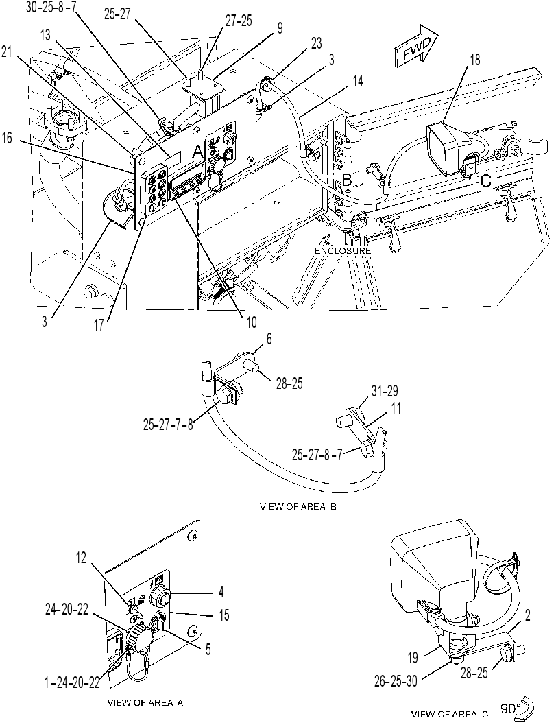 WIRING GP-SERVICE CENTER 3325734 CAT