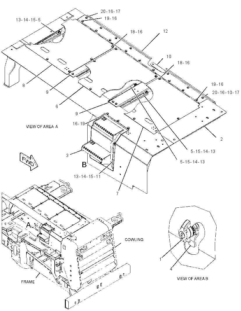 HOOD GP-TRUCK 3147041 CAT