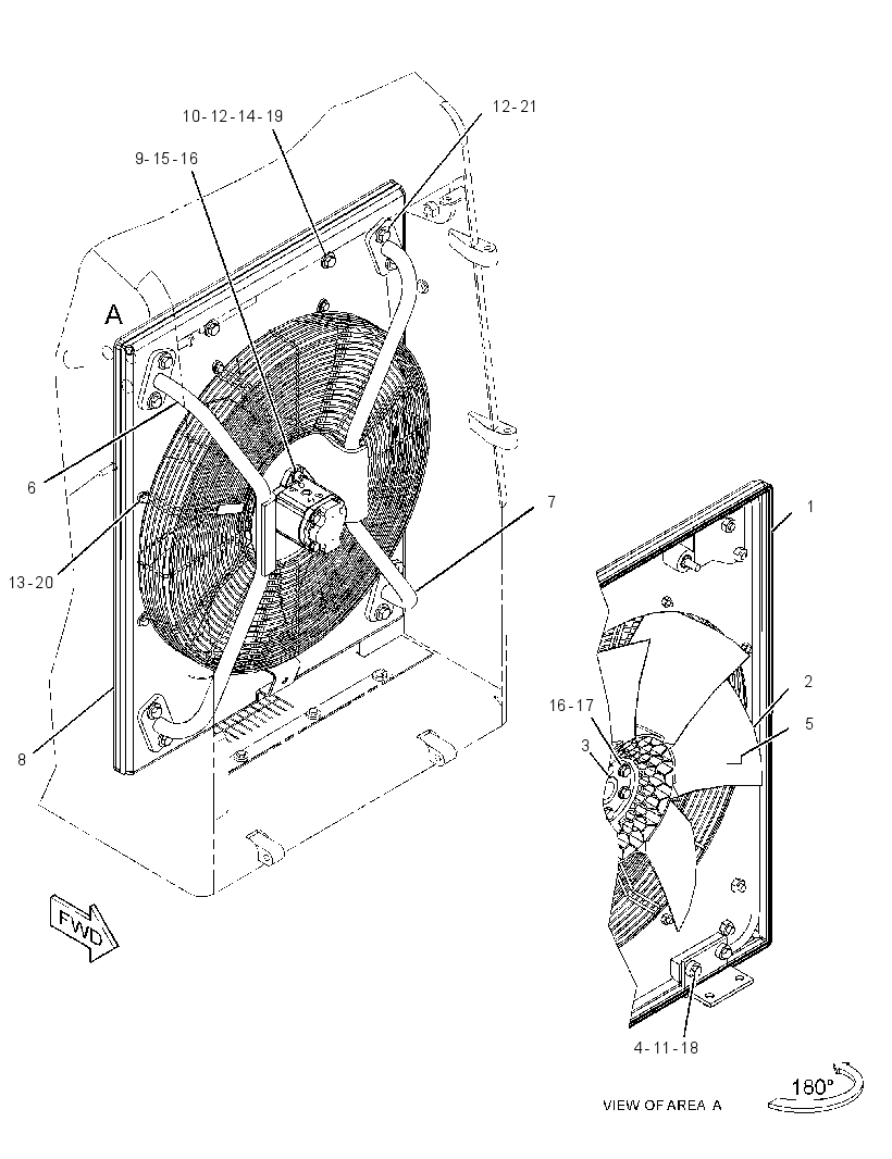 FAN & MOTOR GP 3486855 CAT