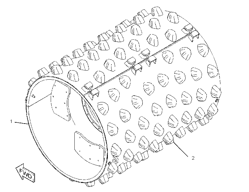 DRUM GP-COMPACTOR 3609869 CAT
