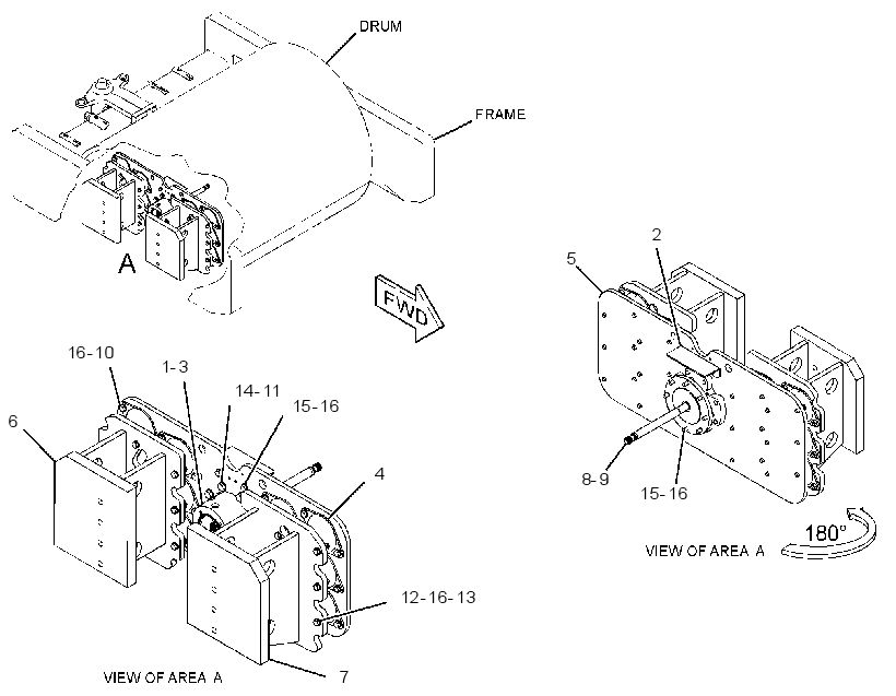 DRIVE GP-SUPPORT & VIBRATORY 3562064 CAT