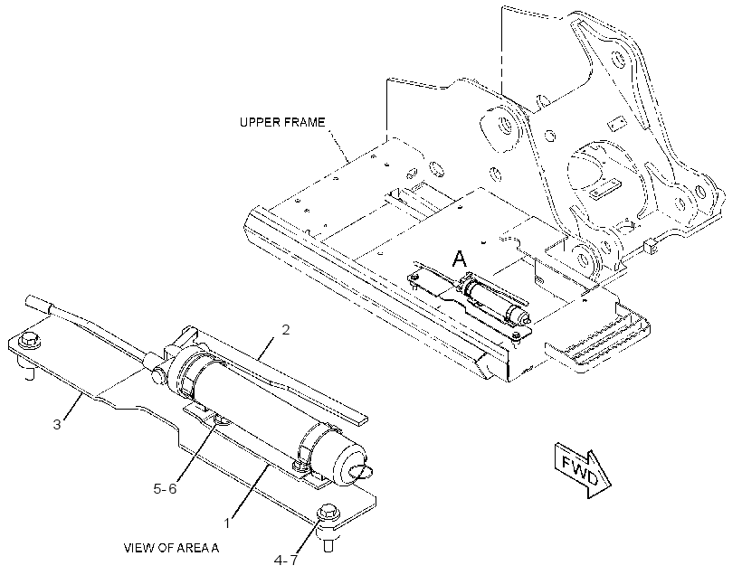 MOUNTING GP-GREASE GUN 3387854 CAT