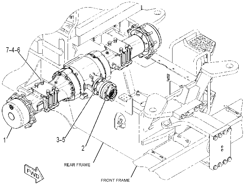 AXLE & MTG GP-DRIVE 3626170 CAT