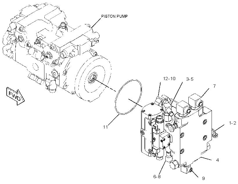 PUMP & MTG GP-VIBRATORY 3518910 CAT