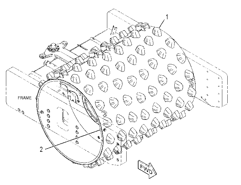 DRUM GP-COMPACTOR 3600522 CAT