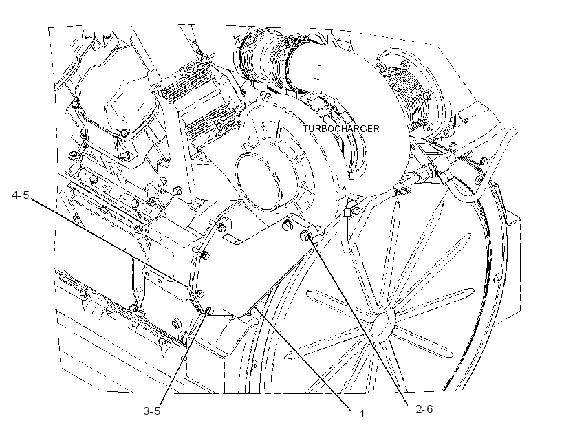 MOUNTING GP-TURBOCHARGER 3774617 CAT