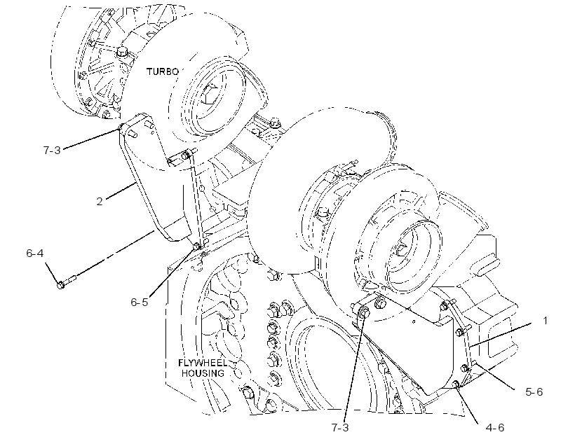MOUNTING GP-TURBOCHARGER 3774615 CAT