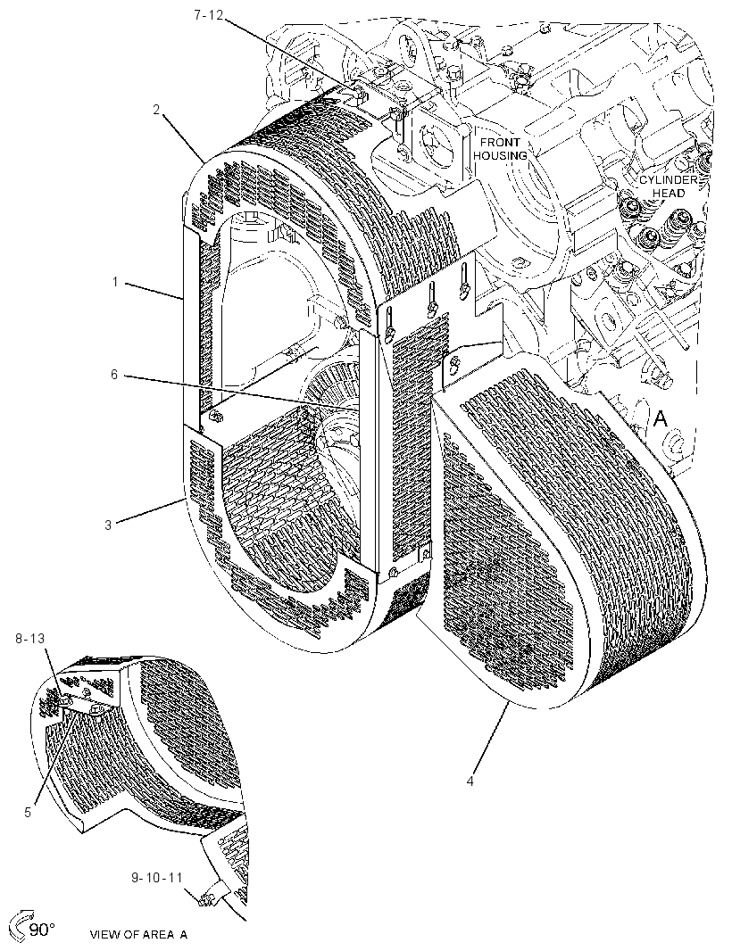 Защита ремня 3580960 CAT