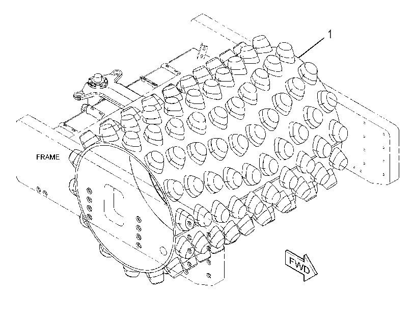 DRUM GP-COMPACTOR 3618020 CAT