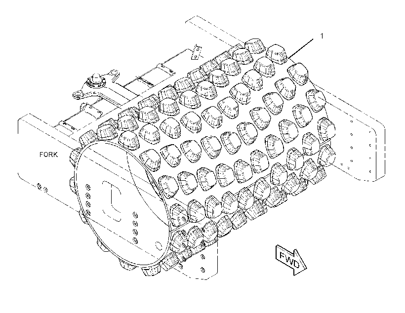DRUM GP-COMPACTOR 3618021 CAT