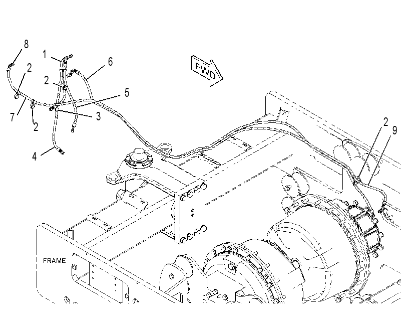 LINES GP-BRAKE & SHIFT 3553128 CAT