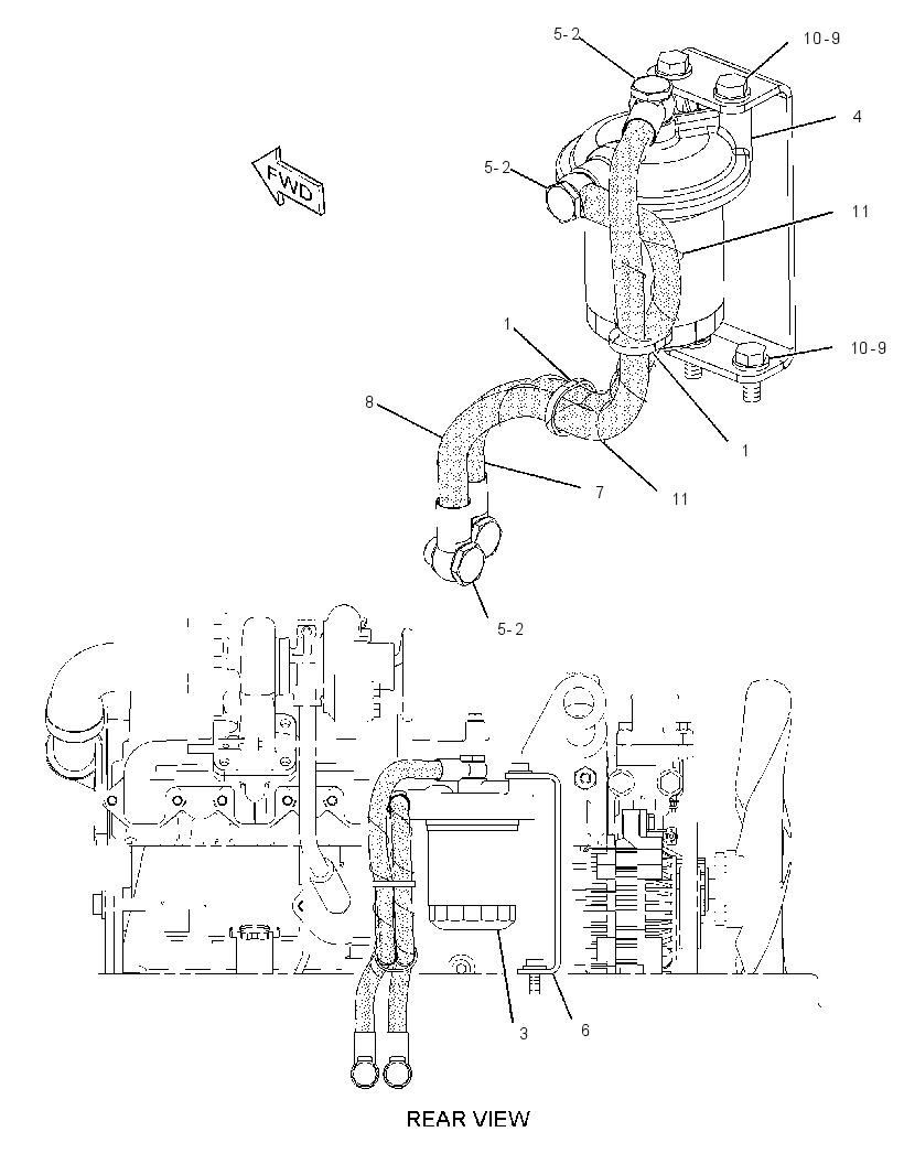 FILTER & MTG GP-ENGINE OIL 2671083 CAT