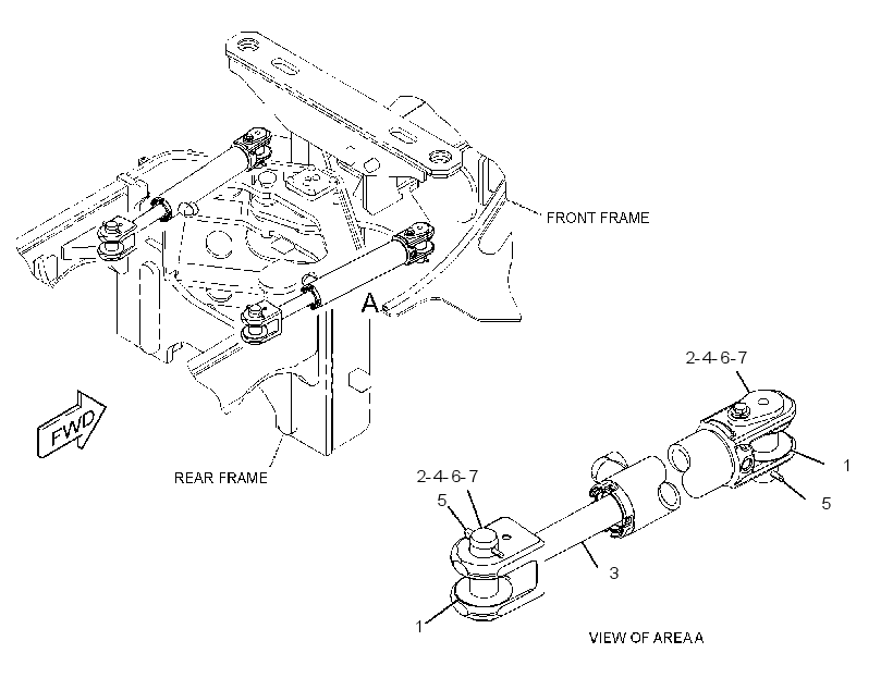 CYLINDER & MTG GP-ARTICULATION 3089746 CAT