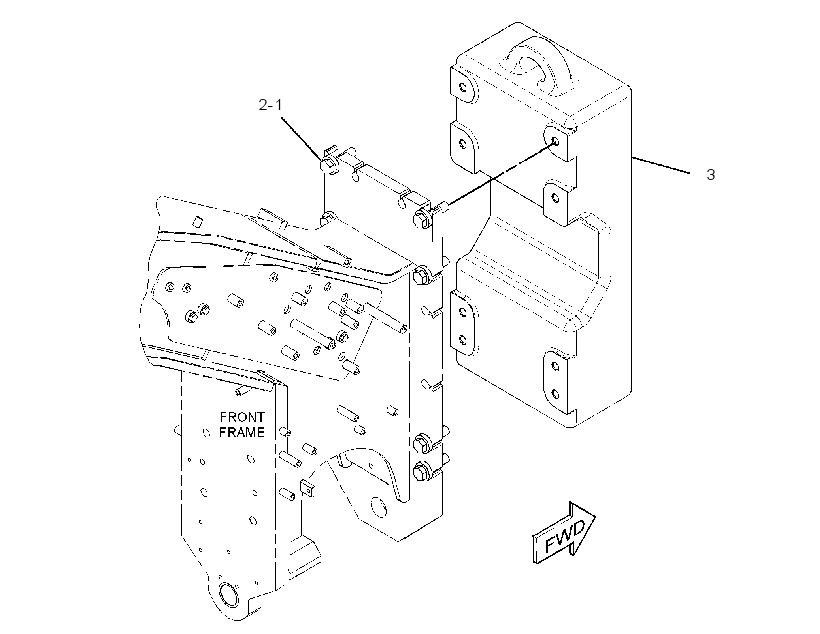 COUNTERWEIGHT GP-FRONT 3676880 CAT
