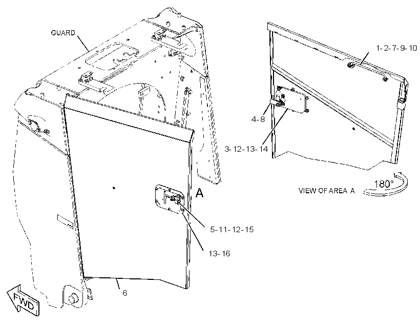 DOOR GP-HOOD 3644198 CAT