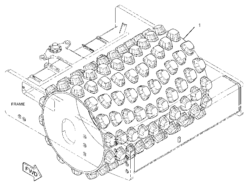 DRUM GP-COMPACTOR 3618023 CAT